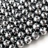 [GOLD STONE] Terahertz Ore 100-Facet Cut Beads, 40cm Long, Star Cut, Triangle Cut, Handmade Accessories, Sold In Strands, 8mm