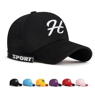Couple Embroidered Baseball Cap Youth Student Ribbon Adjustable Sunhat