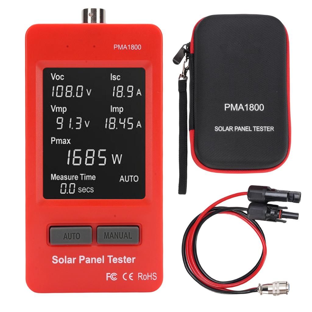 Photovoltaic Panel Multimeter Backlit HD LCD Display Multi Safety MPPT Test Solar PV Panel Tester