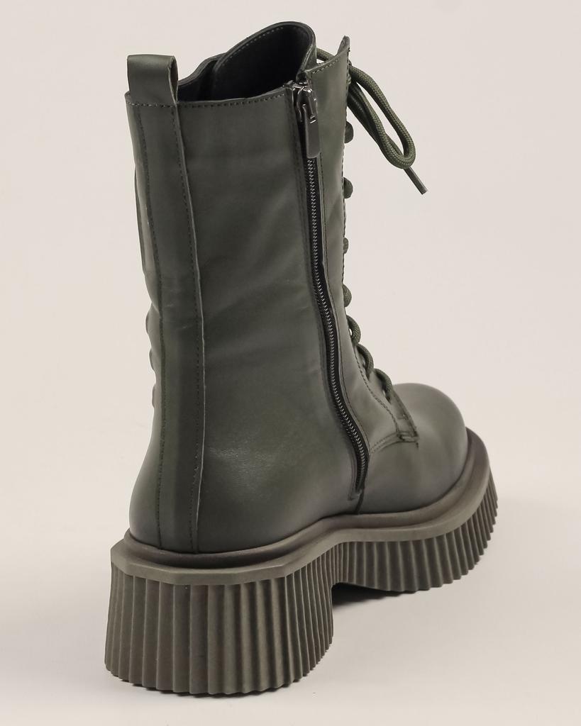 High Winter Boots Evromoda 64801 36 Khaki Leather