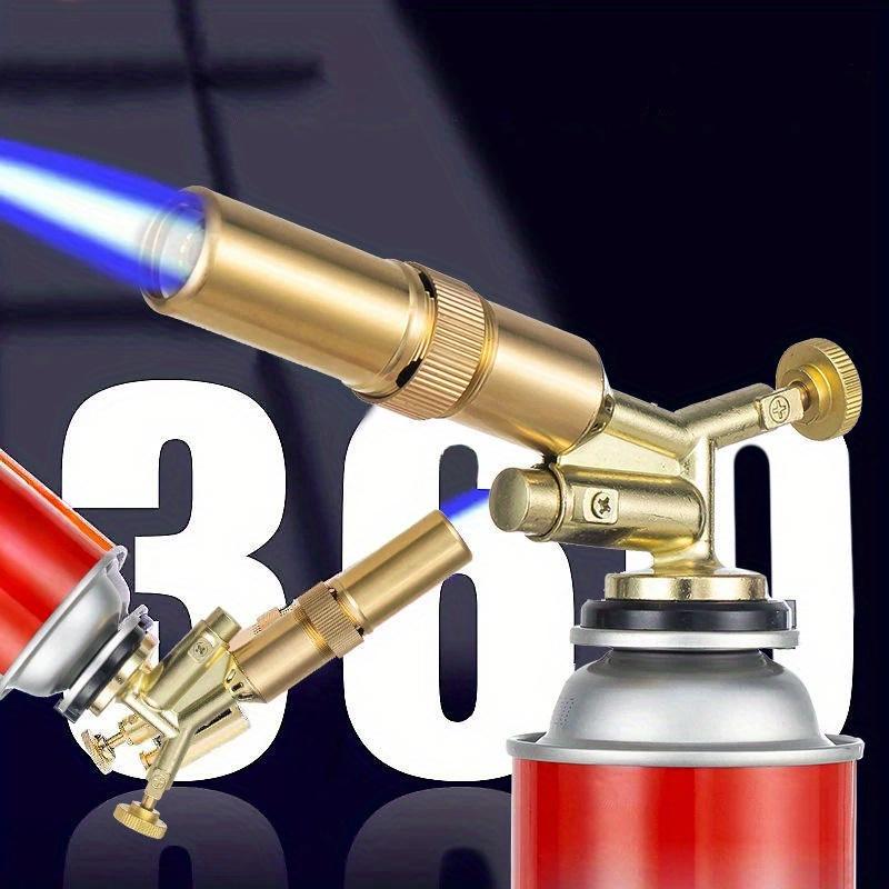 1 Pc Portable Welding Gas Torch Flame Gun Butane Burner Outdoor Camping BBQ Lighter Flamethrower Kitchen Supplies Welding Equipment