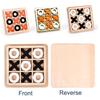 NEU Tic Tac Toe Kinder Gehirntraining Schachbrettspiel aus Holz Tischspiel Lernspielzeug Eltern-Kind Interaktiv Geburtstagsgeschenk