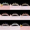 Elegantní barevná tiara koruna ženy dívky párty svatební princezna svatební koruna vlasové šperky