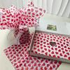 10 Sheets Festive Party Wedding Diy Gift Packing Supplies Love Type Tissue Paper Flower 50X66Cm Gift Packaging Home Decoration