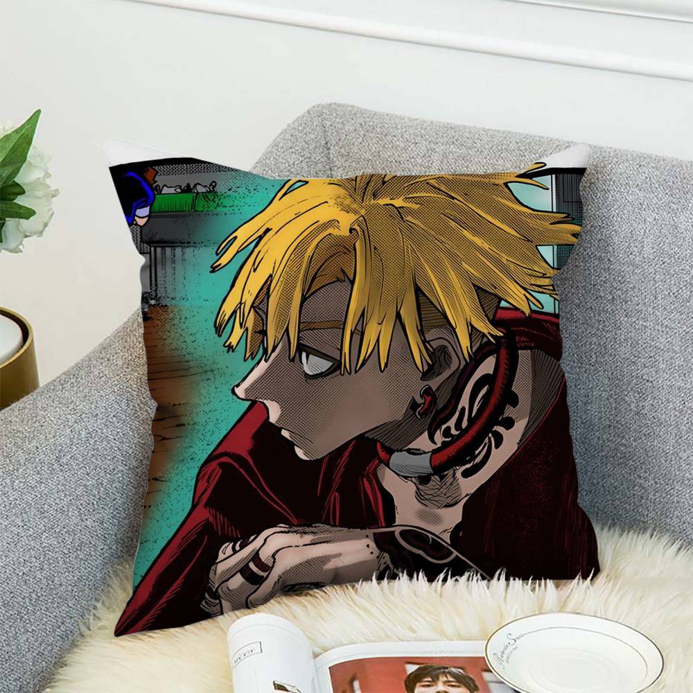 Anime Gachiakuta Pillow Case Double-Sided Printing Cushion Cover 45x45 Decorative Cushions Sofa Home Decor Soft Pillowcase