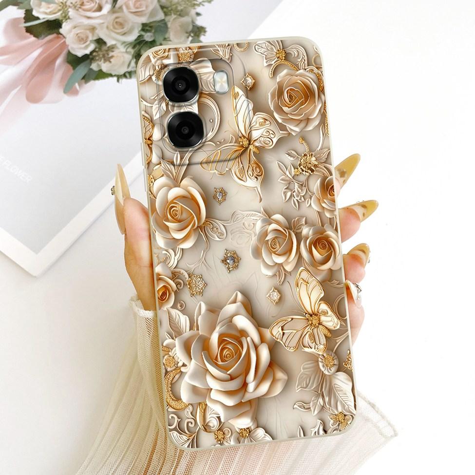 For Oppo A6 4G CPH2817 Casing For Oppo A6 5G Cover Luxury Fashion Cute Funny Painted Silicone Case For Oppo A6 CPH2831 PLT120