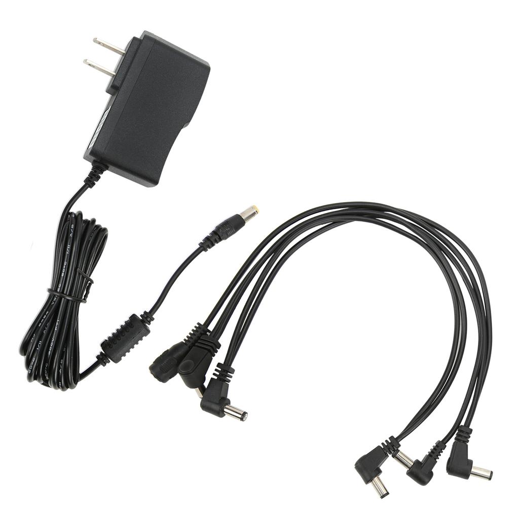 Power Adapter 9V Plastic Guitar Multi Effect 1 to 5 C2T Line Industrial Tools 850mA