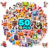 50 Stück Niedliche Tiere mit großen Augen Cartoon Graffiti Aufkleber DIY Handy Gitarre Laptop Notizbuch Koffer Wasserdichter Aufkleber Kinderspielzeug Geschenke