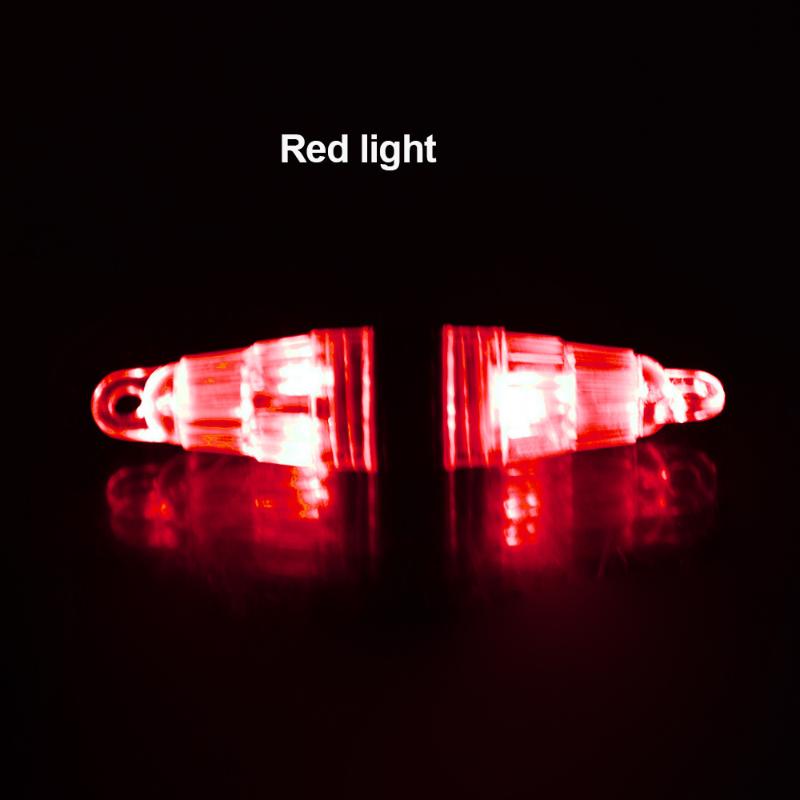 1Pc Led Fishing Light With 2 Battery Waterproof Dual Head Flashing Underwater Fish Suction Device Outdoor Fishing Accessories