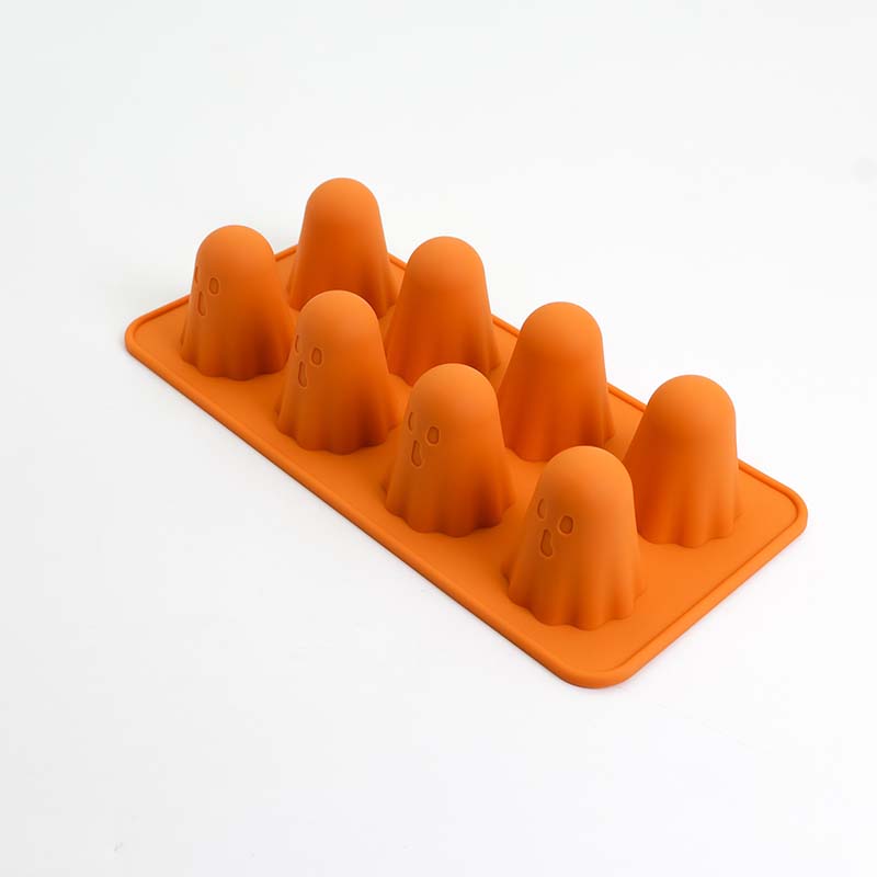 WTEMPO Halloween Creative Ghost Face Mold DIY Soft Silicone Mold Easy To Clean/Release Delicate Pattern for Indoor & Outdoor Halloween-themed Party