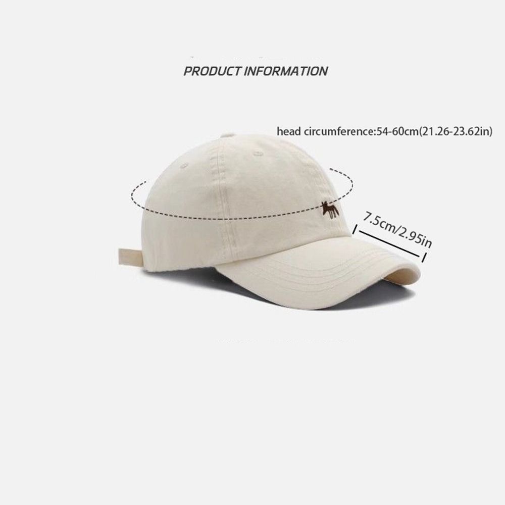 Retro Embroidered Embroidery Baseball Cap Peaked Cap Cotton Canvas Baseball Hat Baseball Hat Sun Cap Sun Hat Sports