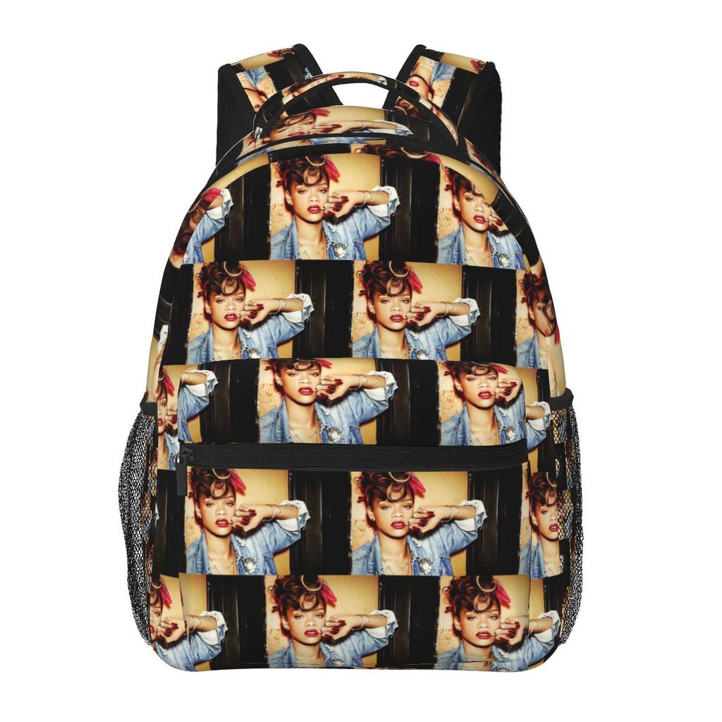 Anime Hair Girl Rihanna Student Backpack School Bag Hiking Travel Daypack for Men Women Fashion Bookbag Shoulder Bags