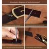 Single Men's Leather Alloy Buckle Belt, Fashionable, Casual, Simple, Personalized, Business Retro, Classic, Versatile and Trendy