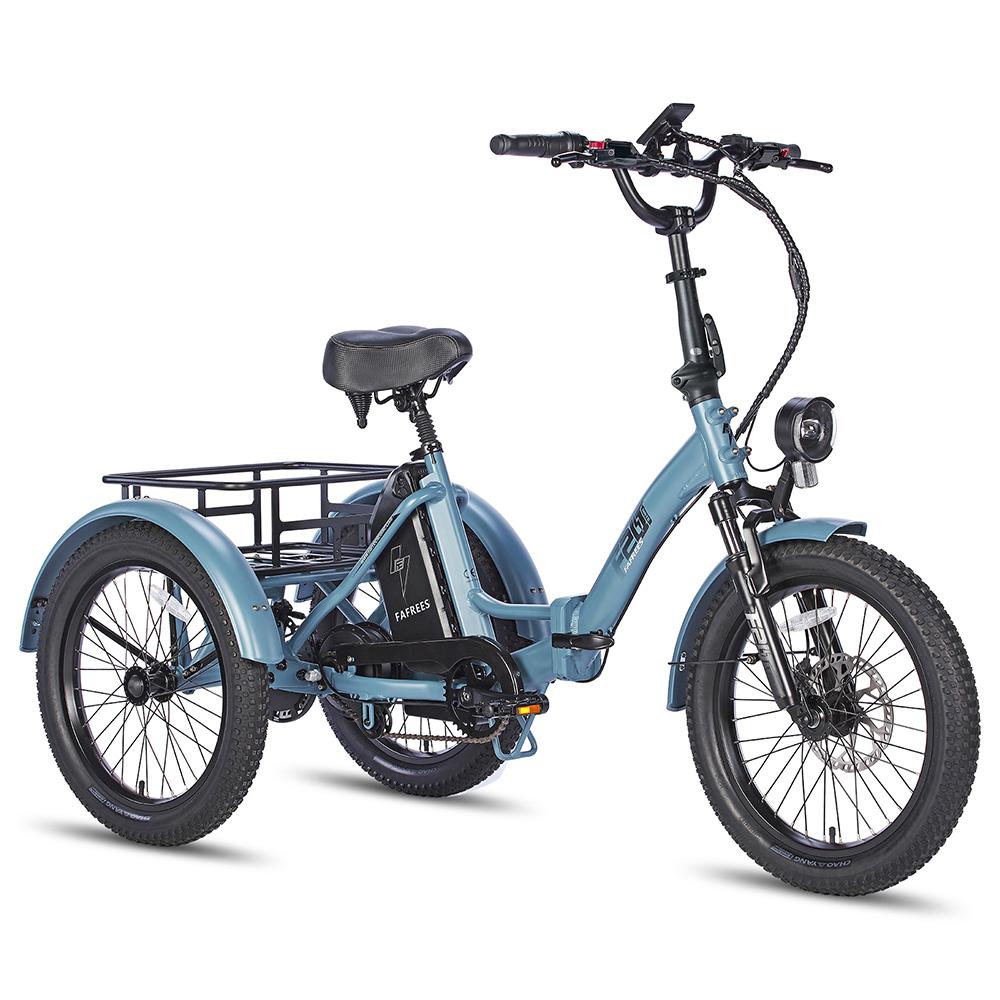 Electric Cargo Bicycle Fafrees 20" F20 Mate 250W Motor Foldable E-Bike Top Speed 25km/h LCD Display 48V 20Ah Dual Hydraulic Brake Max Load 180Kg