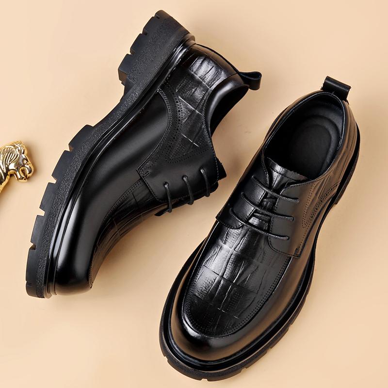 New Arrival Casual Leather Shoes Stylish Trend Mens Oxford Shoes Elegantes Man Formal Dress Footwear Leisure Walk Business Shoes