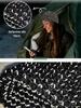 Reflective Silk Fabric Beanie Women's Warm Knit Hat Personality Outdoor Camping Headwear Night Safety Solid Color Cap