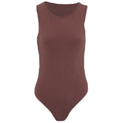 Womens/Ladies Scoop Neck Racer Back Bodysuit