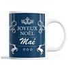 Mug - Noël Maé Bleu - Front/Back Print - Dishwasher Safe - Capacity 325 Ml