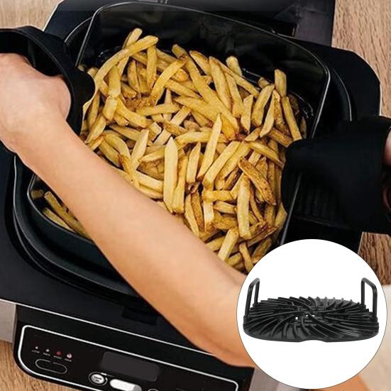 Grill Grate Splatter Shield Non-Stick Ceramic Coating Even Heating Easy To Clean Fine Mesh Splatter Screen for Ninja Foodi AG300 AG301C AG302