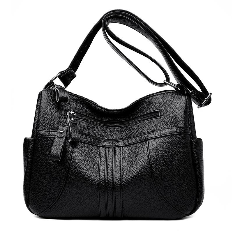 Simple Women's Bag Soft Leather Large-capacity Crossbody Bag Fashionable Single-shoulder Tote Bag
