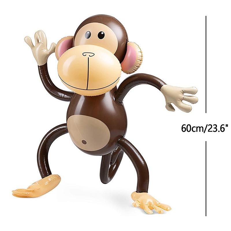 Pvc Inflatable Monkey Balloon Inflatable Animal Monkey Toy Kids Happy Birthday Party Decors Kids Favor Monkey Ballon Photo Props