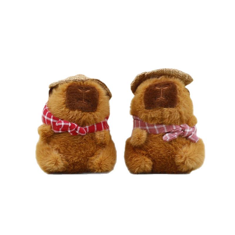 Plush Capybara Cute Backpack Clip Stuffed Animal With Durable Material Toy