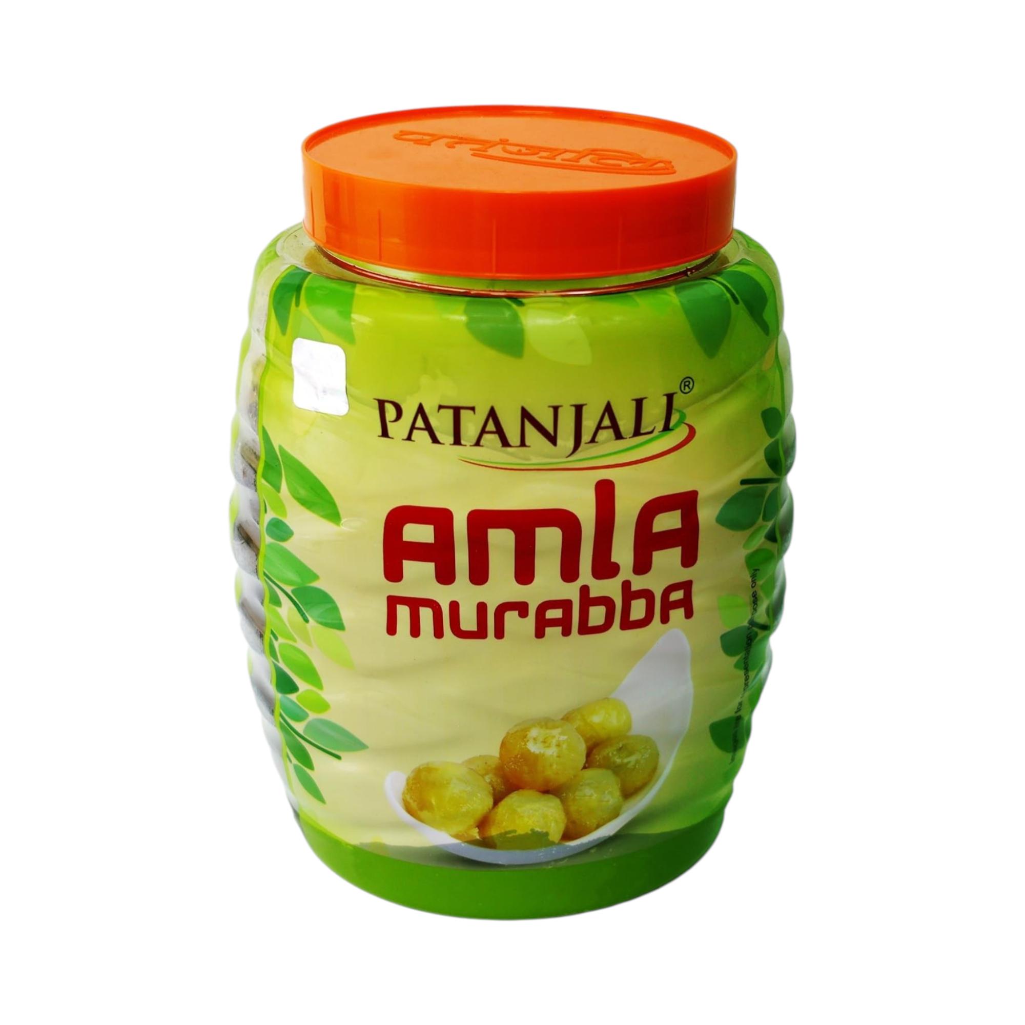 Patanjali Amla Murabba 1 kg Sweet Preserved Gooseberry Fruit Spread Traditional Indian Taste Healthy Snack Option