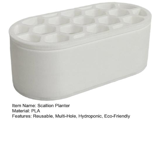 Scallion Planter Hydroponic Propagation Station Multi-Hole Scallion Regrowth Planter for Home Kitchen Countertop