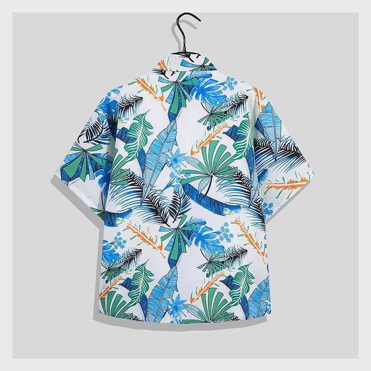 Men's Plus Size Summer Floral Shirt Set for Beach Vacation 2026
