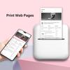 Wireless Portable Mini Printer Bluetooth Thermal Printing For Study Notes Office Work With 1 Roll Thermal Paper Included