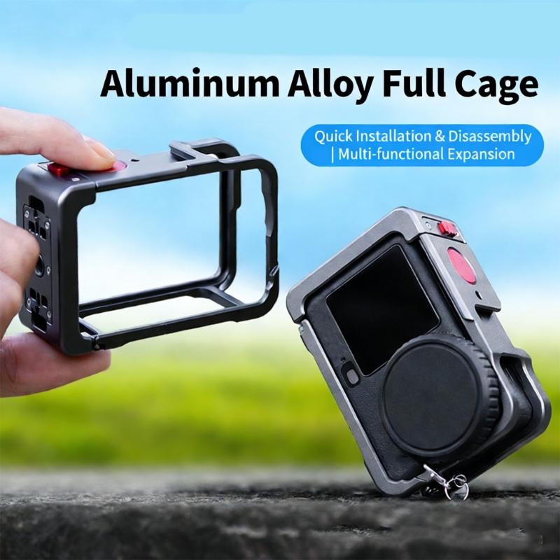 MultiFunctional Expansion Frame for Action 6 Cameras Frame Support Horizontal Vertical Shoot Quick Release Mechanism