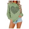 Women's Fashion Casual Valentine's Day Love Printed Large Size Women's Sports Long Sleeve Hoodie
