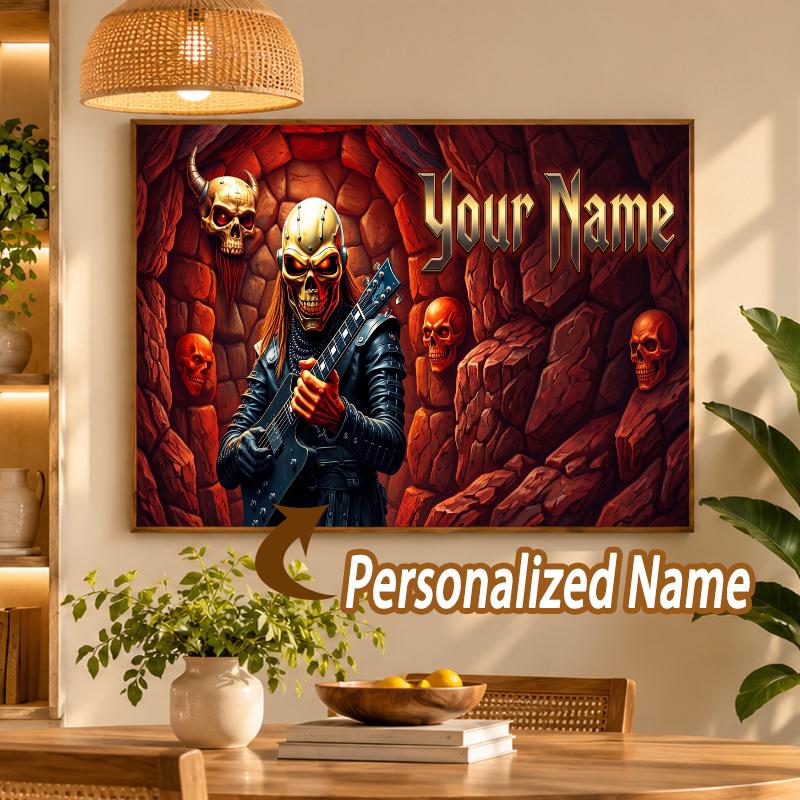 Custom Name Judas Priest 5D Diamond Painting Personalized Full Drill Diamond Art Kit Gift