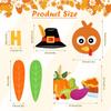 Konsait 49Pcs Turkey Bulletin Board Decorations, Happy Thanksgiving Cutouts for Bulletin Board, Thanksgiving Decoration for School Home Office
