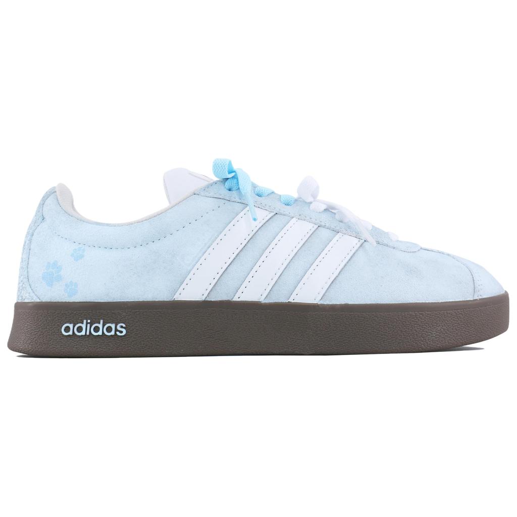 Adidas VL COURT 2.0 Lifestyle Cushioning, Wear Resistant Low top Skateboard Shoes Unisex Blue Pink HQ1802(Team1798-)