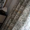 American Style Cotton Hemp Curtains Retro printed Tassel Curtains Living Room Kitchen Bedroom Drapes Float Window Semi-shading