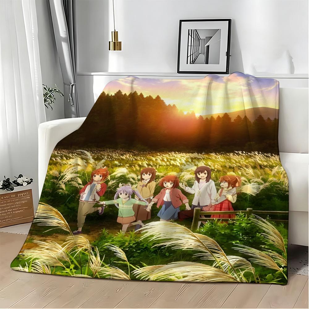 Anime N-NonS NonS BiyoriS Throw Soft Warm Throw Blanket for Bedroom Living Room Bed Travel Camping Picnic Gift