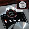 Aluminum Alloy Silver Start Stop Button Cover Kit For Jaguar Xf 2008-2015