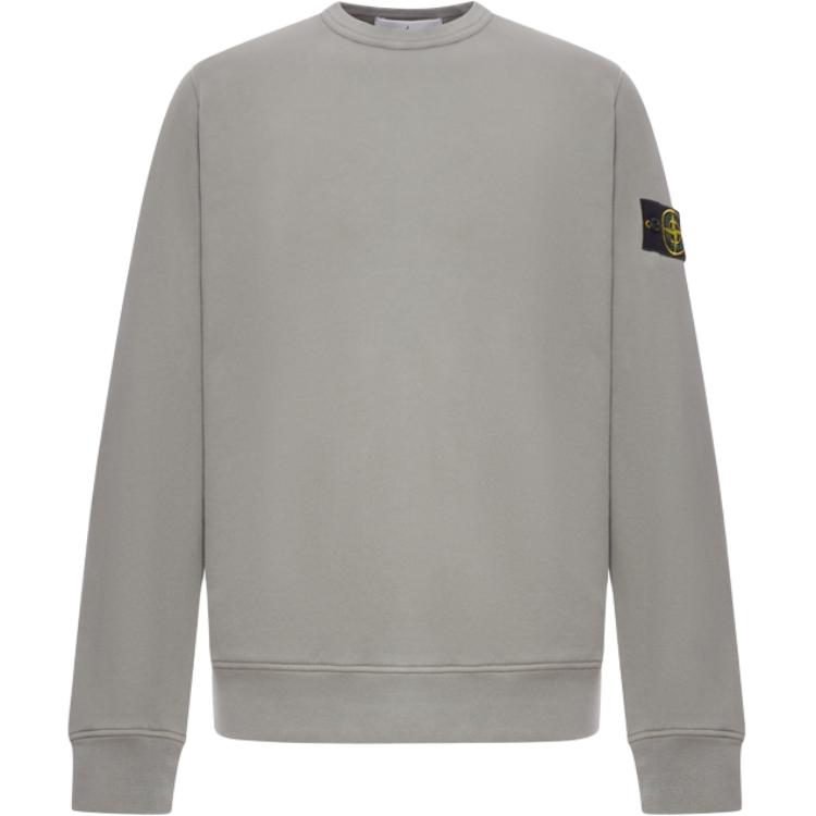 Stone Island Pullover Crew Neck Long Sleeve Sweatshirt Men sweatshirt Gray K2S156100028S0A20-V006B
