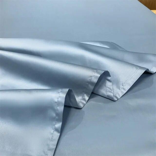 Hochwertiges Bettwäsche-Set, 100 % ägyptische Baumwolle, 400 TC, Bettlaken-Set, 4/6-teilig, Spannbetttuch, flaches Bettlaken mit Kissenbezug, Doppelbett, Queen-Size-Bett