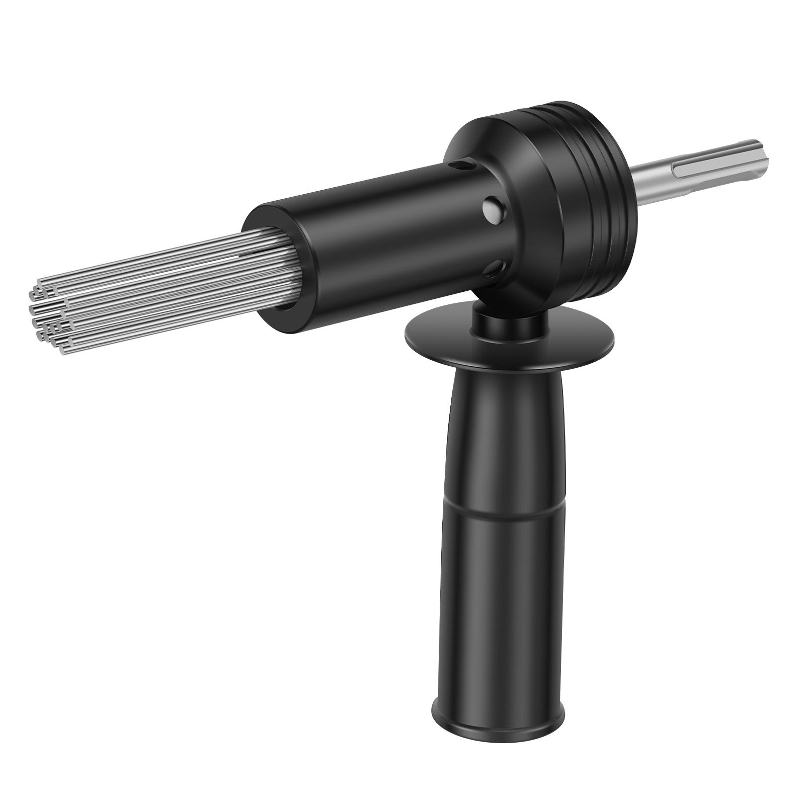 

3mm 18 Needle Pneumatic Air Scaler Tool with Handle 18 Needle Air Scaler Tool for Rust Layer Paint Film Welding Slag чорний