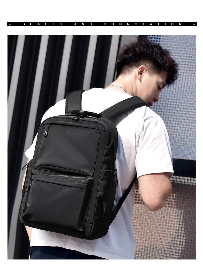 Men's Stylish Laptop and Travel Backpack – Large Capacity, Simple Design