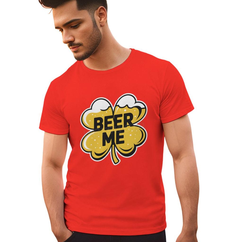 St Paddys Beer Me Clover Tee Festive St Patricks Day Drinking Tshirts for Unisex Irish Shirt Lucky Clover Unisexs Clothing