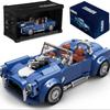 317 vnt. Shelby Cobra automobilio konstravimo kaladėlių rinkinys Mastelis 1:32 modelių plytų žaislas vaikams ir suaugusiems 8+ berniukams, pomėgių turėtojams, kolekcionieriams