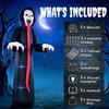 10 FT Halloween Inflatable Skeleton, Scary Halloween Decoration with Built-in LED Lights for Indoor Outdoor Decor