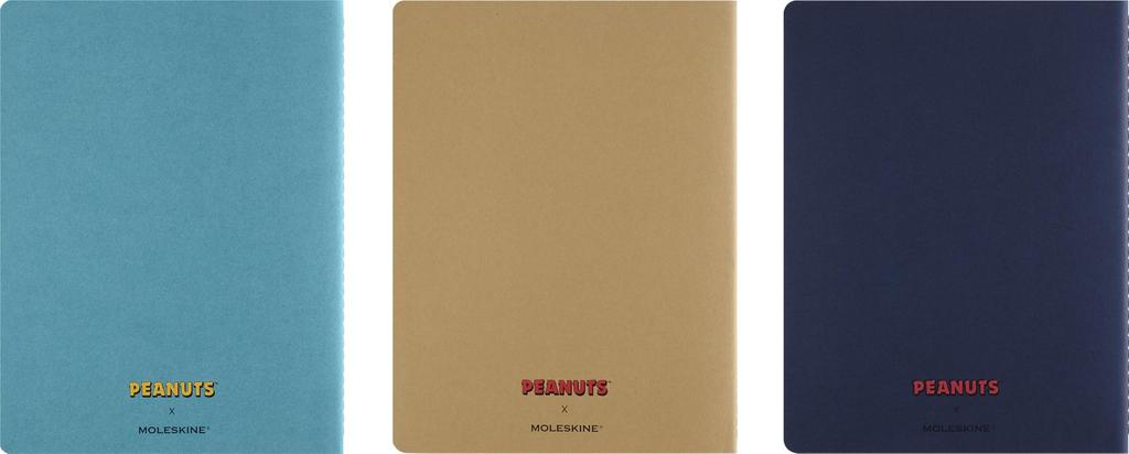 Moleskine Peanuts Cahier Notebook Assortment Set of 3, XL Size (19cm X 25cm) LEPECH41ACBND