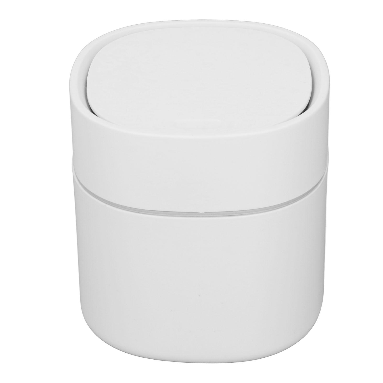 

Mini Desktop Trash Can Debris Storage Cleaning Can with Lid for Coffee Table Dressing Table Desktop Countertop