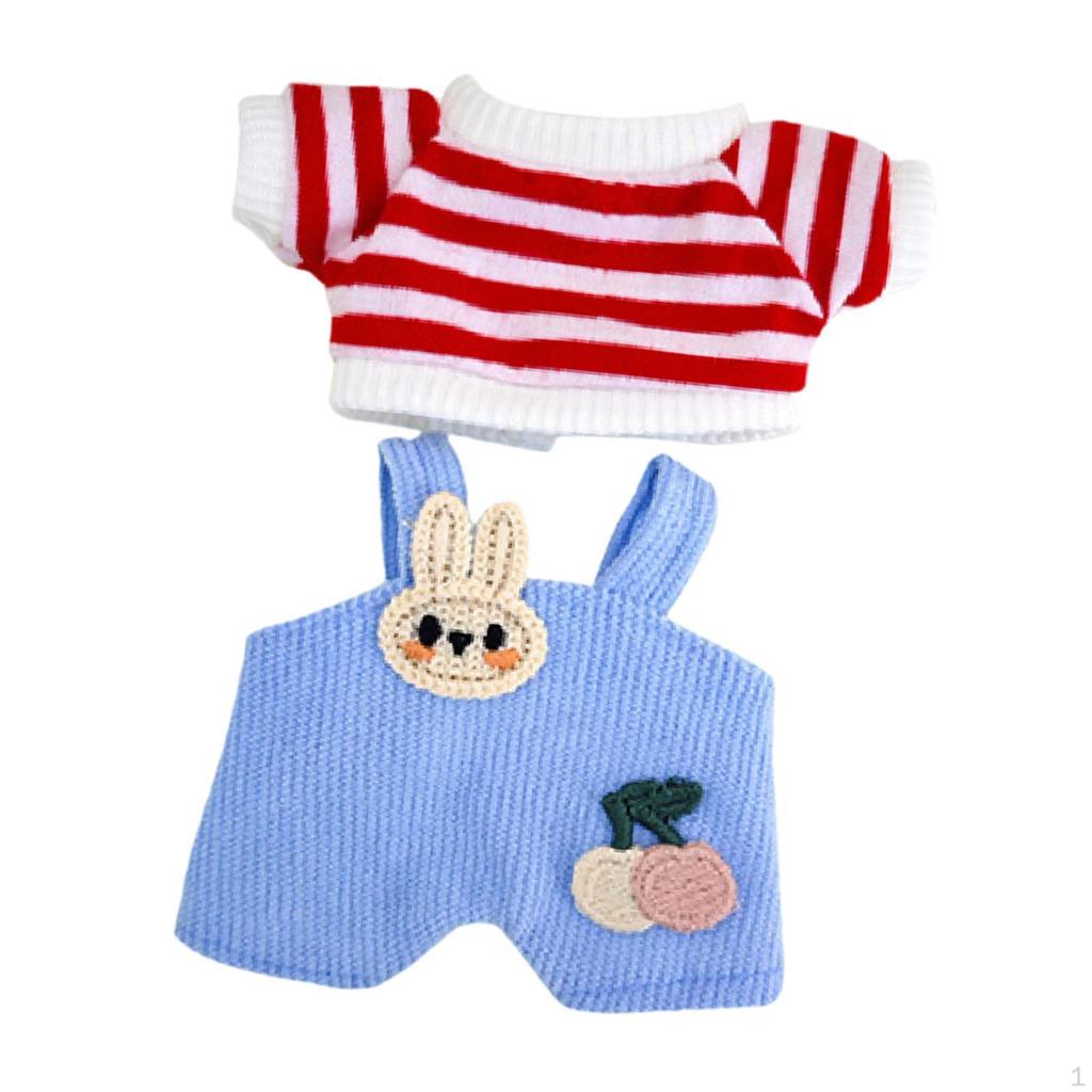 2 Pieces Mini 6 inch Doll Clothes Pants Outifits Christmas Birthday Gift Adorable Romper