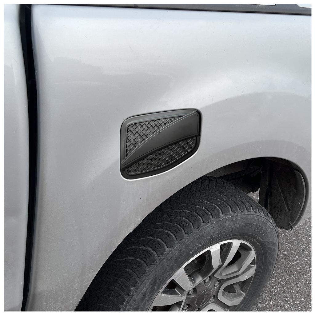 Für Ford Ranger T6 T8 2012-2025 Außen Kraftstofftank Öl Gas Abdeckung Mattschwarz ABS Tür Einfüllklappe Kappe Zubehör Wildtrak XLT