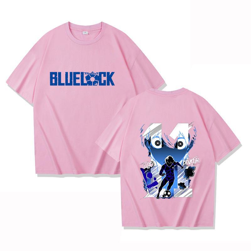 Hot Anime BLUE LOCK Isagi Yoichi Printed T Shirts Unisex Fashion Casual Tops Summer Short Sleeve Harajuku T Shirts